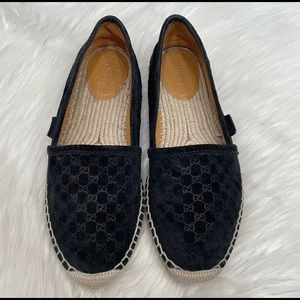 GUCCI Micro Guccissima Suede Espadrilles